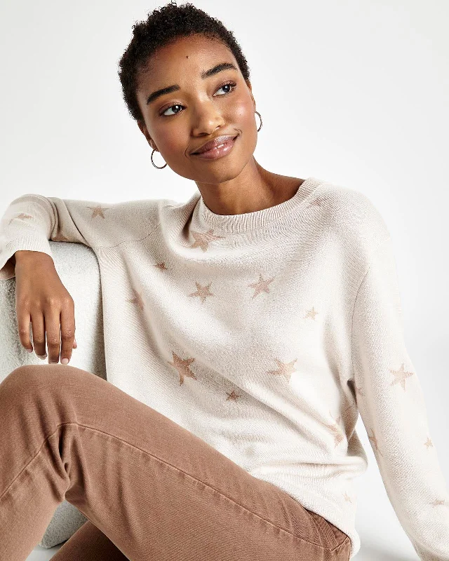 Breathable Sweaters for Comfort -Natalie Star Sweater