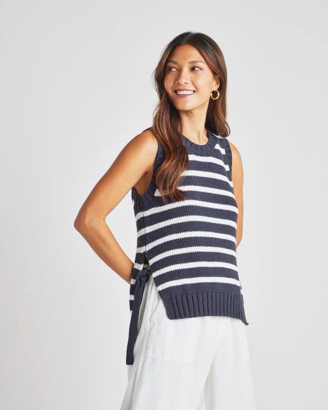 Casual - Wear Sweaters for Weekend -Zoey Tie Sweater Tank