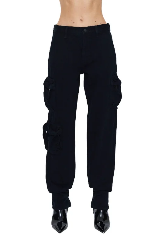 Skinny tight trousers for men with fade-resistant fabric for long-lasting wear -Women's Bobbie Utility Pants In Abyss