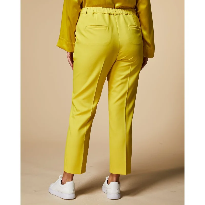 Tapered tight trousers for women with ankle-length fit and minimalist style -RAPPORTO