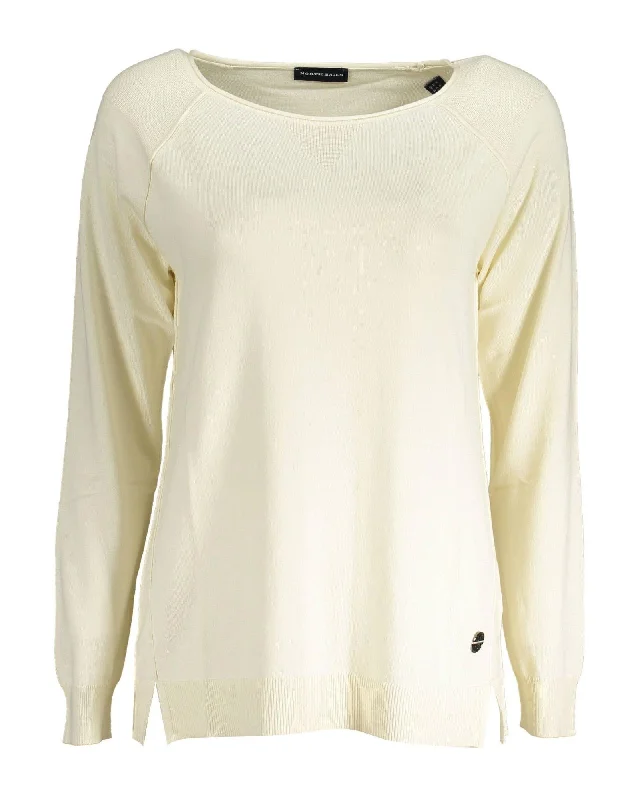 Batwing - Sleeve Sweaters for Loose Fit -North Sails Women's Long Sleeve Sweater Off White