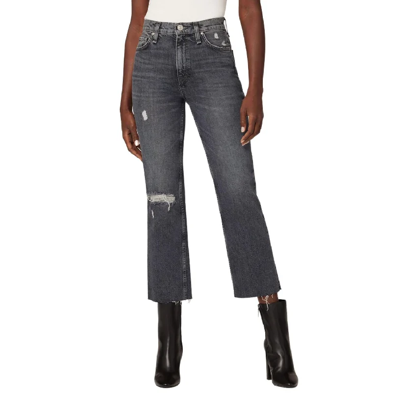 Stylish tight trousers for women with high-waisted fit for flattering look -Remi High-Rise Straight Crop Jean In Cosmos