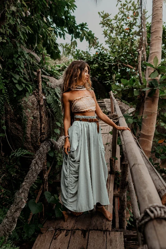 Flowy skirts for relaxed vacation wear -Maxi Skirt Alaina Sage