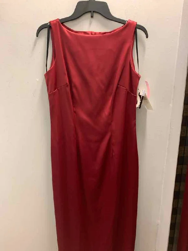 Wool Dresses for Warmth -NWT CDC Dresses and Skirts Size 8 WINE LONG Dress