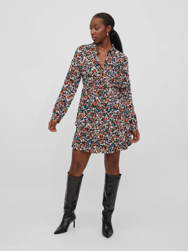 Mini Dresses for Youthful Look -Lucy Shirt Dress (Multi)