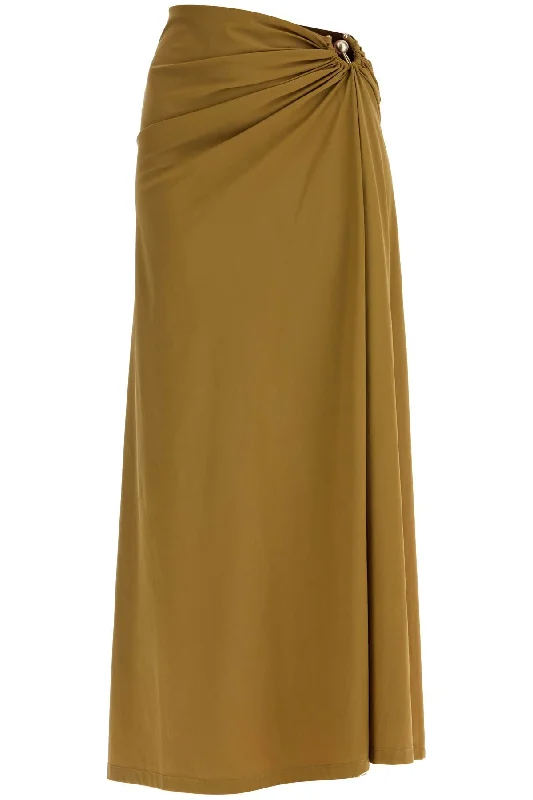 Midi pencil skirts for polished business attire -long lycra skirt with slit 24047067 KOMBU