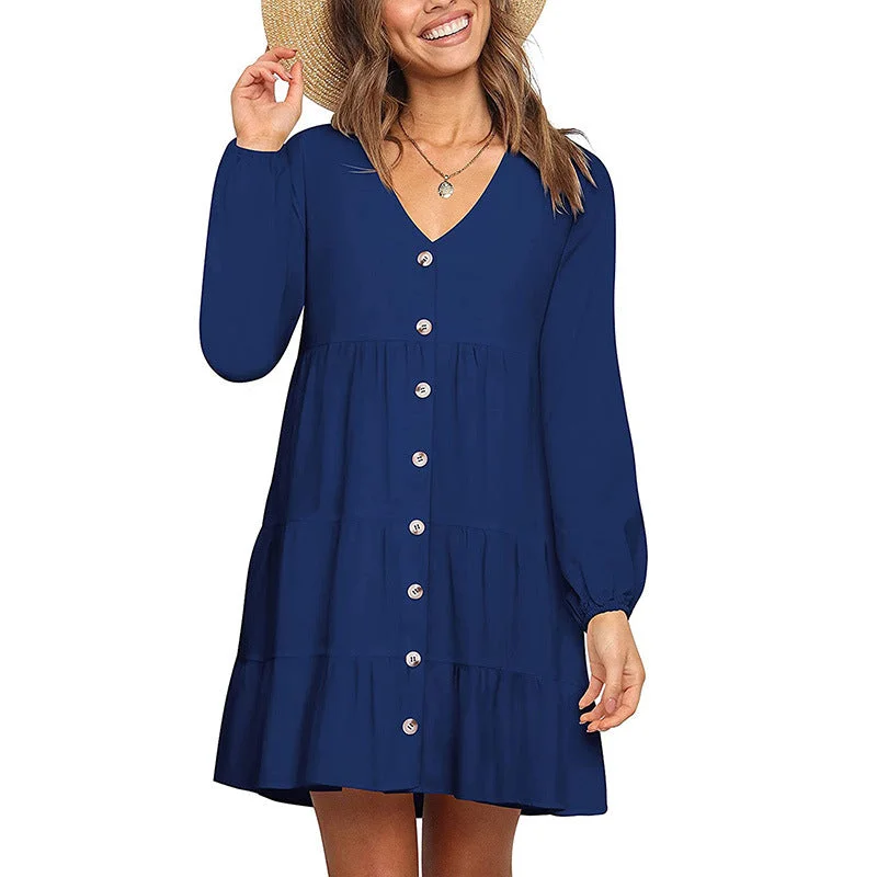 Wrap Dresses for Adjustable -Blouse Mini Dress