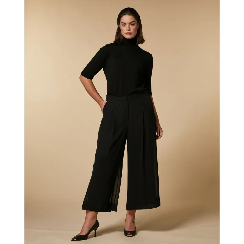 High-waisted tight trousers for women with flare leg and retro aesthetic -RADIOSO