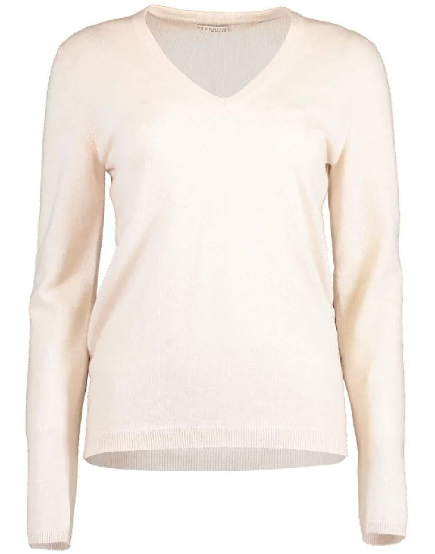 Modern - Design Sweaters for Trendy Fashion -Elbow Patch Cashmere Sweater