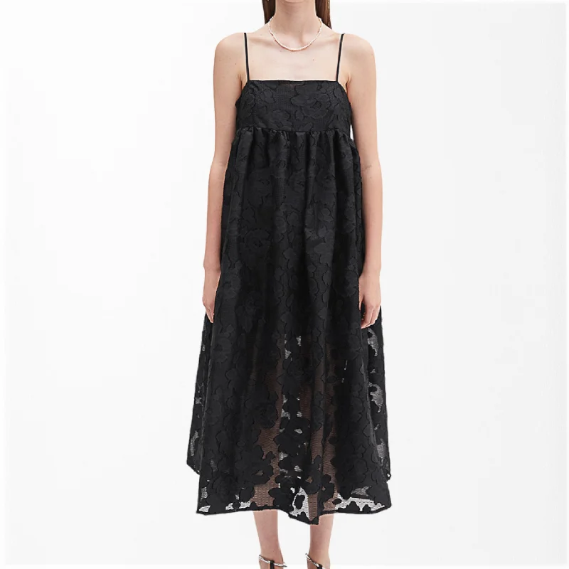 Resort Dresses for Vacation -MEIMEIJ - LACE EMPIRE WAIT DRESS