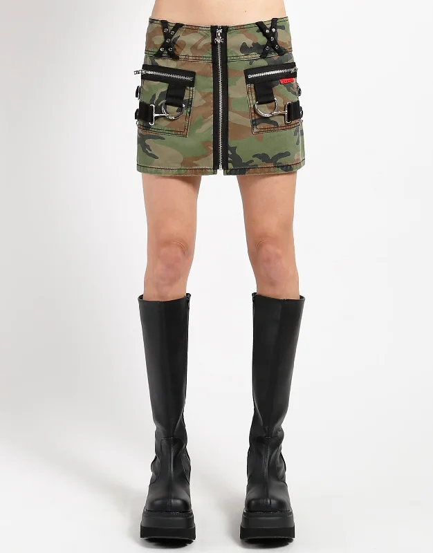 Stretchy skirts for all-body inclusivity -BIG RING SKIRT CAMO