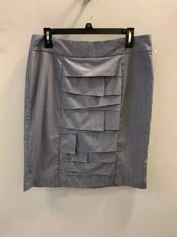 Gray Dresses for Subtle -CHELSEA & THEODORE Dresses and Skirts Size 12 SLATE BLUE MINI Skirt