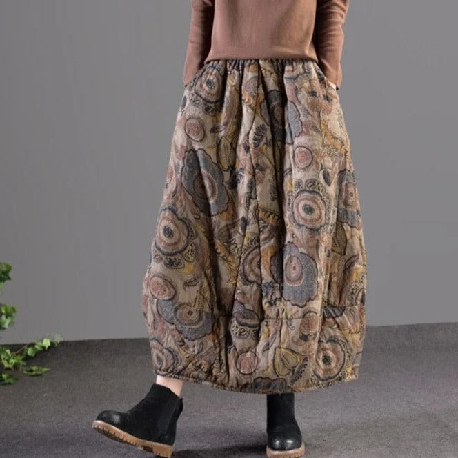 Wrap skirts for adjustable stylish fit -Thick Retro Elastic Waist Skirt