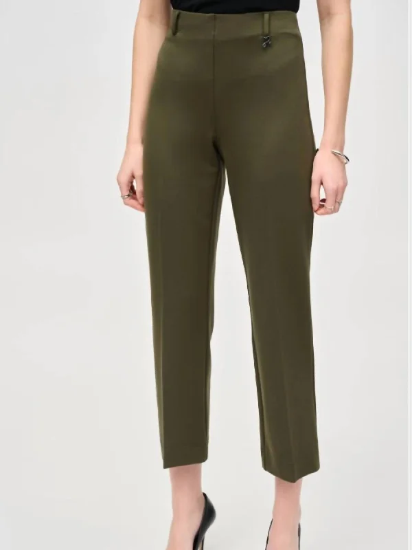 Elegant tight trousers for women with sleek design and tailored for a perfect fit -Pull-On Pants In Iguana