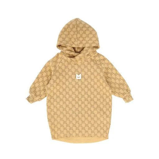 Fashionable Dresses for Style -MINIKID CAMEL MONOGRAM DRESS [Final Sale]