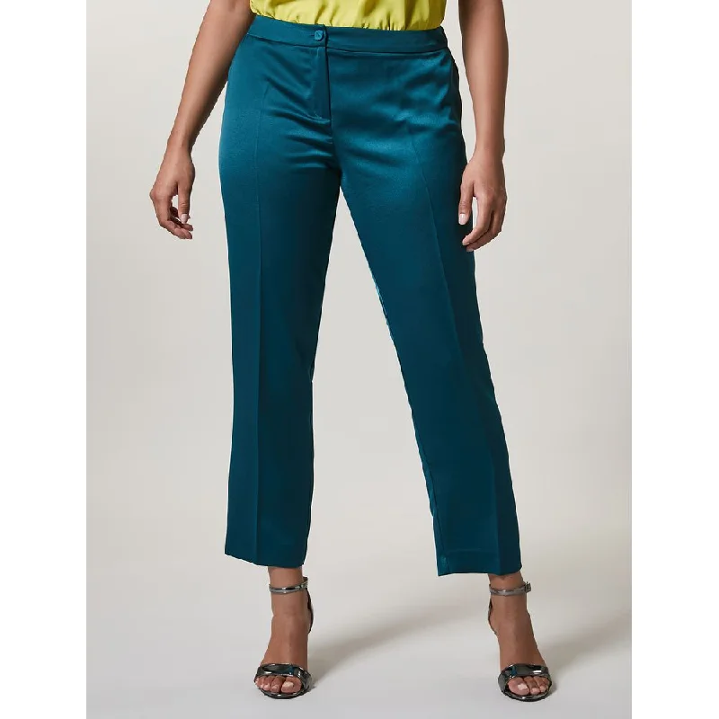 Color-block tight trousers for women with bold contrasts and modern flair -RAPPORTO