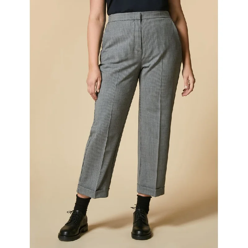 High-waisted tight trousers for women with belt loops for added style -RENO