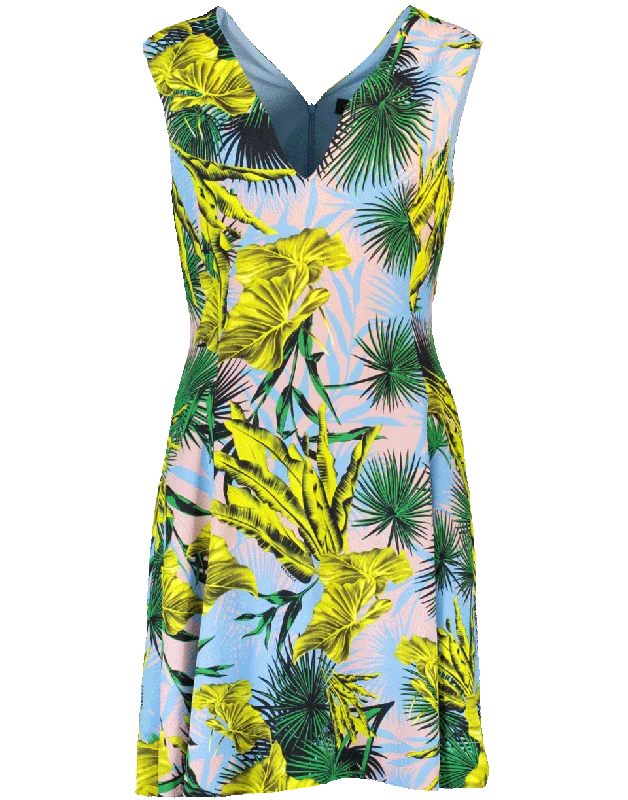 Casual Dresses for Everyday -Palm Print Dress