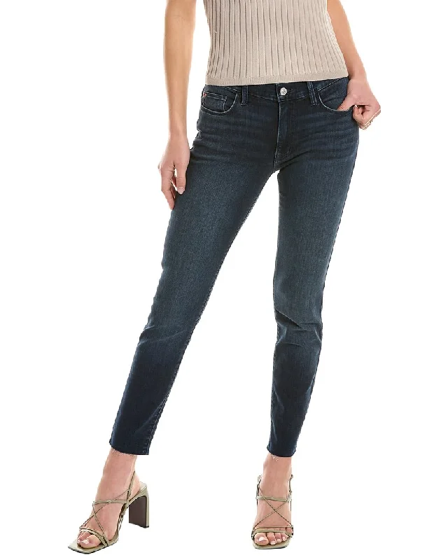 Tight trousers for men with zip fly and flat-front design for a polished look -HUDSON Jeans Natalie Lynn Super Skinny Ankle Jean