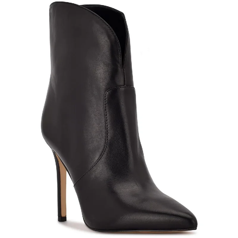 Silk Dresses for Luxurious -Nine West Womens Tolate Leather Dressy Ankle Boots