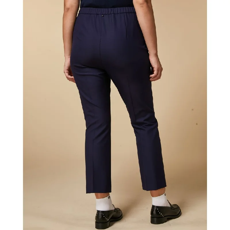 Tight trousers for women with faux leather material for sleek and modern look -RABICCO