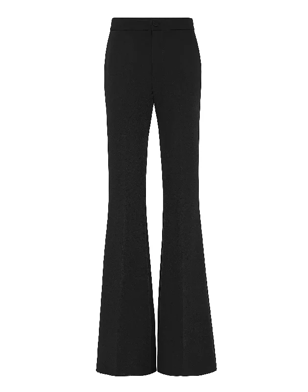 Designer skinny tight trousers for women with tailored fit and luxury finish -Cady Trousers Flare Fit