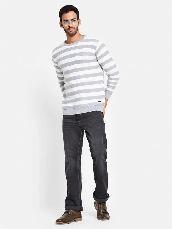 Thermal Sweaters for Extreme Cold -Striped Cotton Pullover Sweaters