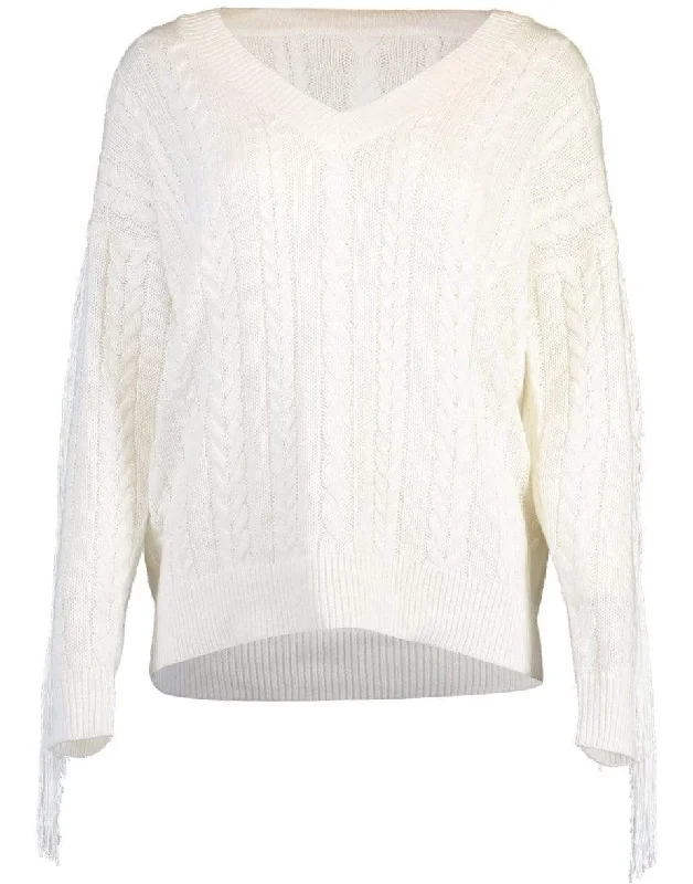 Oversized Sweaters for Relaxed Fit -Savanah Fringed Sweater