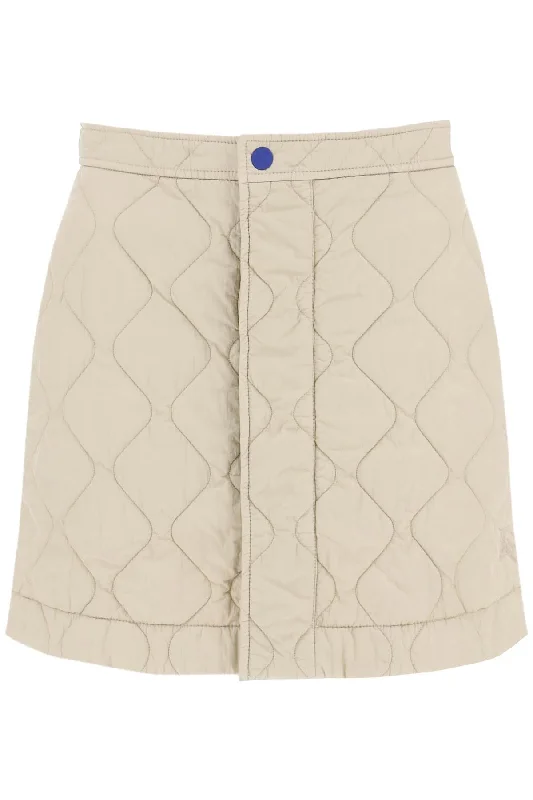 Lightweight skirts with airy fabric weave -Burberry quilted mini skirt 8081126 SOAP