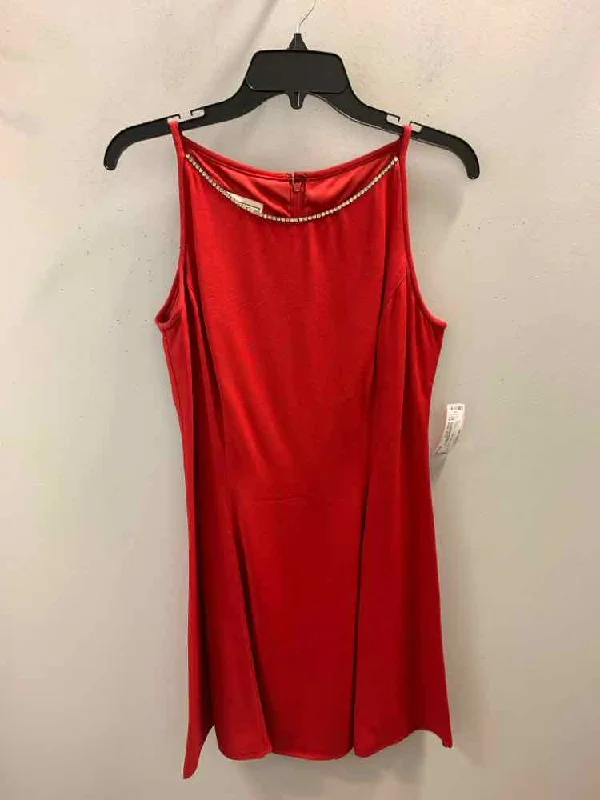 Spandex Dresses for Flexible -JESSICA MCLINTOCK Dresses and Skirts Size 9/10 Red A-LINE Dress