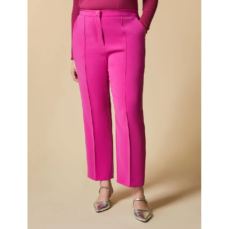 Stretch tight trousers for women with deep waistband for extra comfort and fit -RAFFA