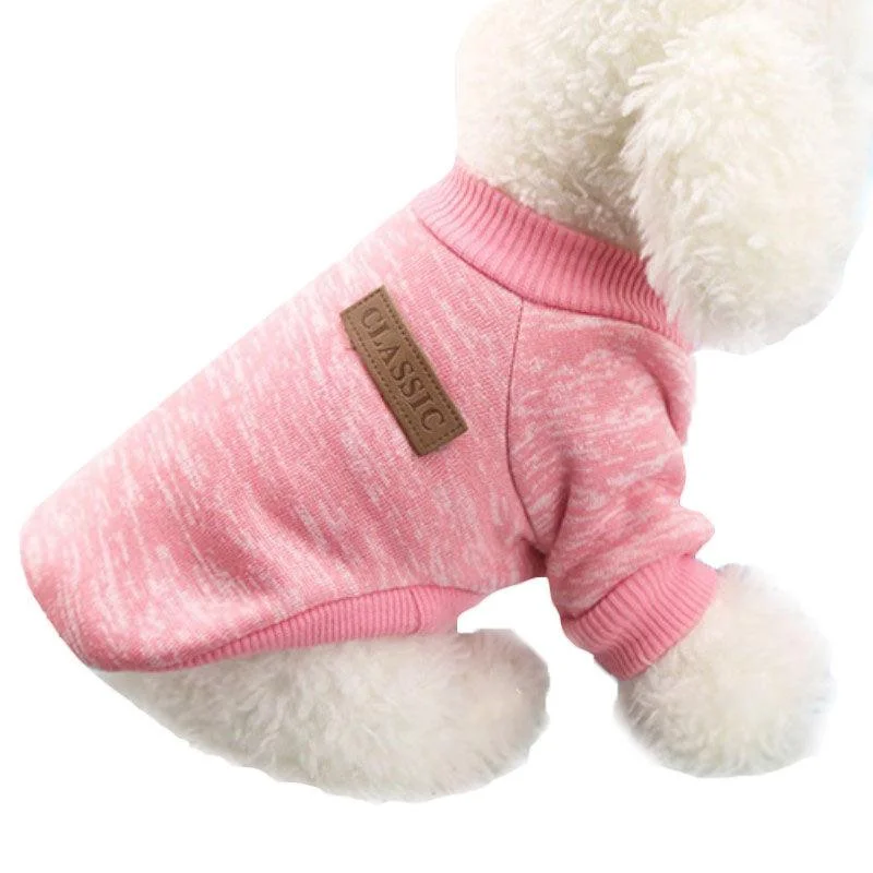 Roll - Neck Sweaters for Cold - Resistance -Dog Clothes Warm Puppy Outfit Pet Jacket Coat Winter Dog Clothes Soft Sweater Clothing