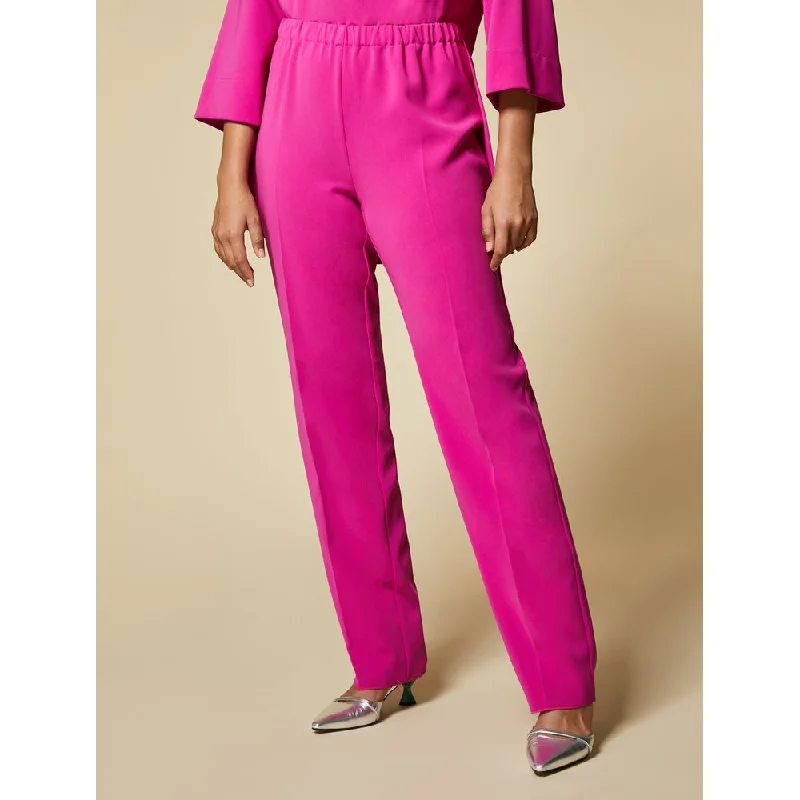 High-waisted tight trousers for women with tapered leg and vintage-inspired design -RAPSODIA