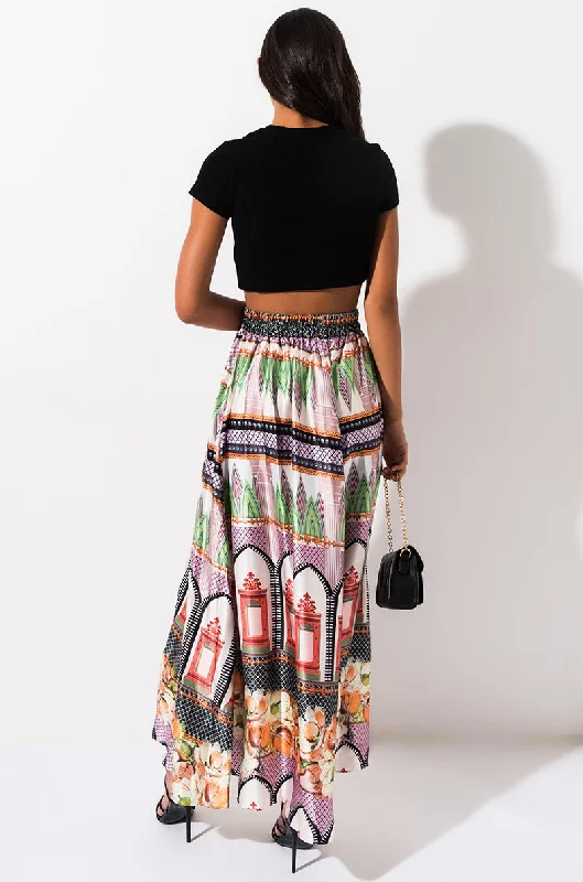 Bold skirts with bright color pops -SEXY MAXI SKIRT