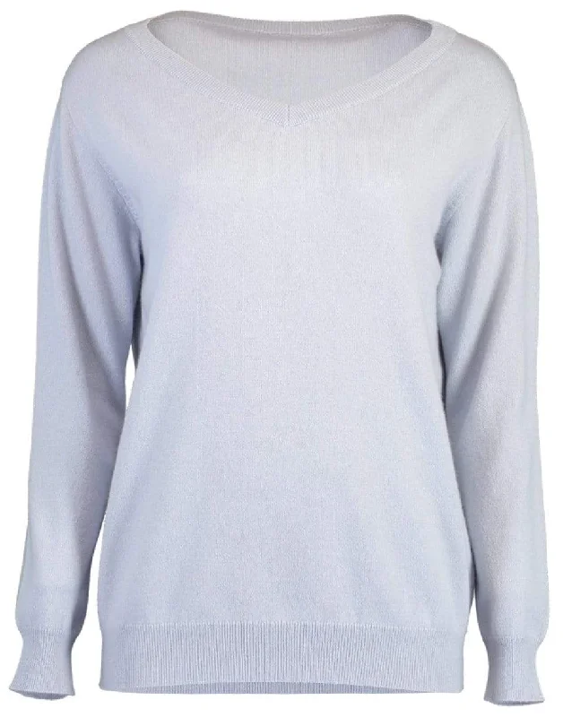 Stretch - Fit Sweaters for Comfort -Artic Cashmere Monili V-Neck Sweater