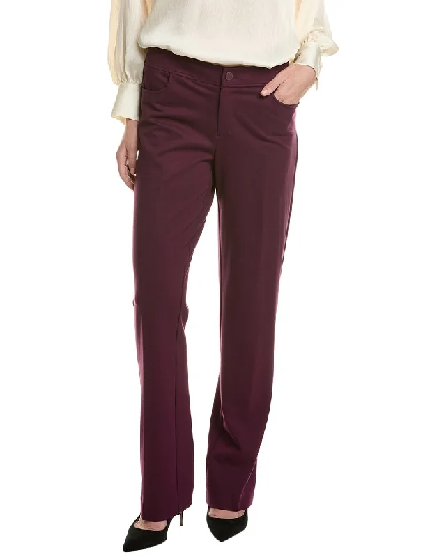 Cozy tight trousers for women with fleece-lined fabric for warmth during cold weather -Anne Klein Bootleg Pant