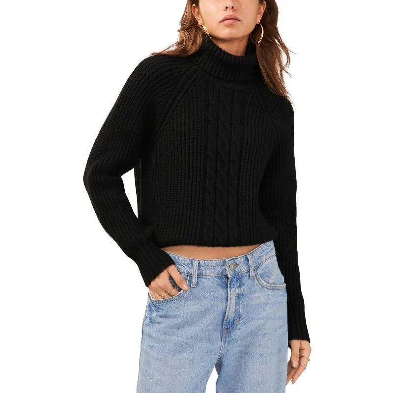 Crocheted Sweaters for Handmade Touch -1.State Womens   Cut Out Back Turtleneck Pullover Sweater