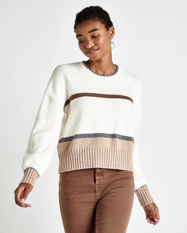 Thermal - Insulated Sweaters for Cold - Protection -Cora Stripe Sweater