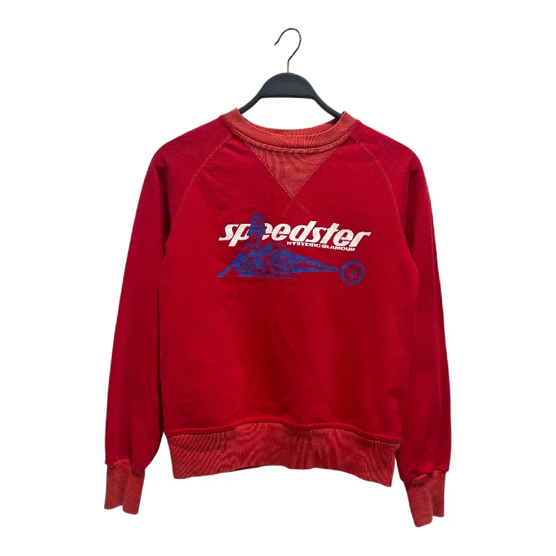 Vintage - Style Sweaters for Retro Look -HYSTERIC GLAMOUR/Sweater/S/Graphic/Cotton/RED/