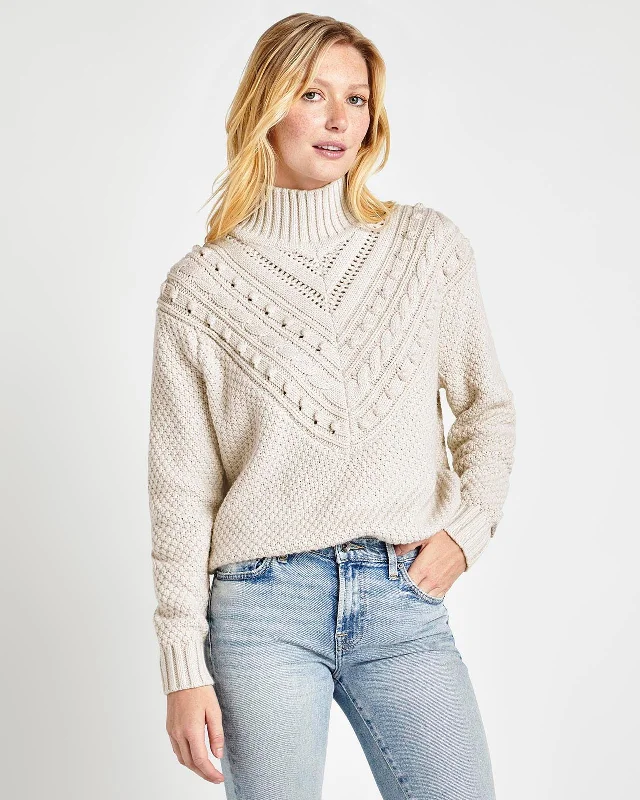 Knitted Sweaters for Traditional Style -Maggie Turtleneck Sweater