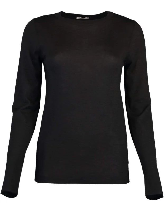 Moisture - Wicking Sweaters for Active -Cashmere Crewneck Sweater