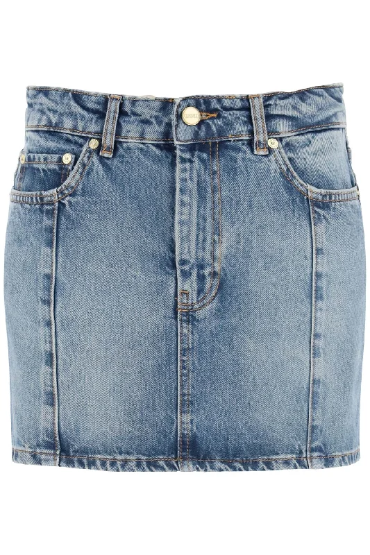 Classic skirts with simple clean lines -denim mini skirt J1423 TINT WASH