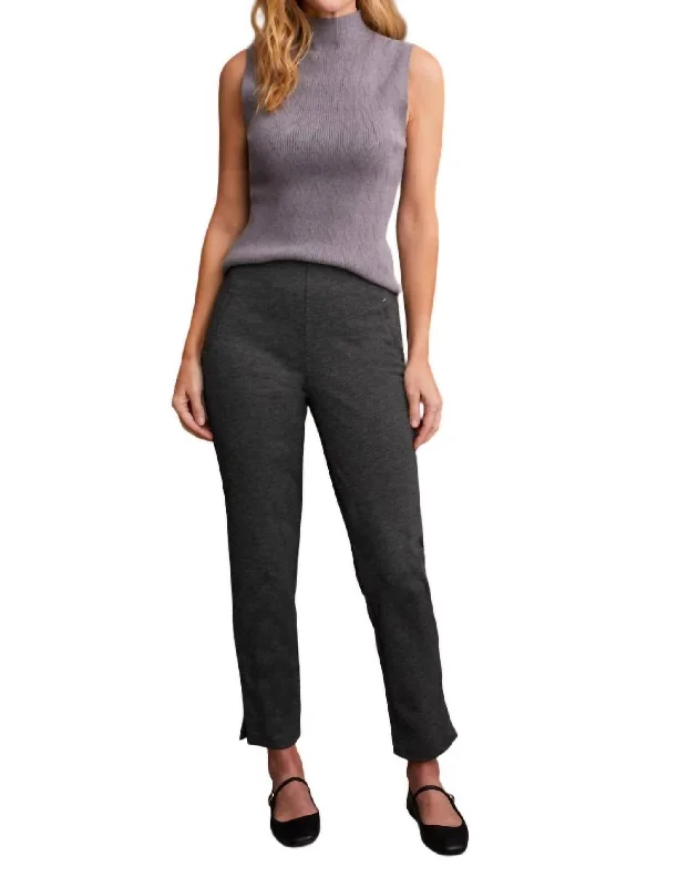 Statement tight trousers for women with bold color options for fashion-forward looks -Pull-On Ankle Pant In Black