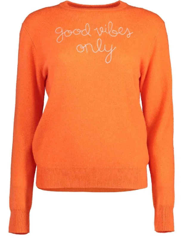 Cuffed - Sleeve Sweaters for Neat Appearance -Good Vibes Only Cashmere Sweater