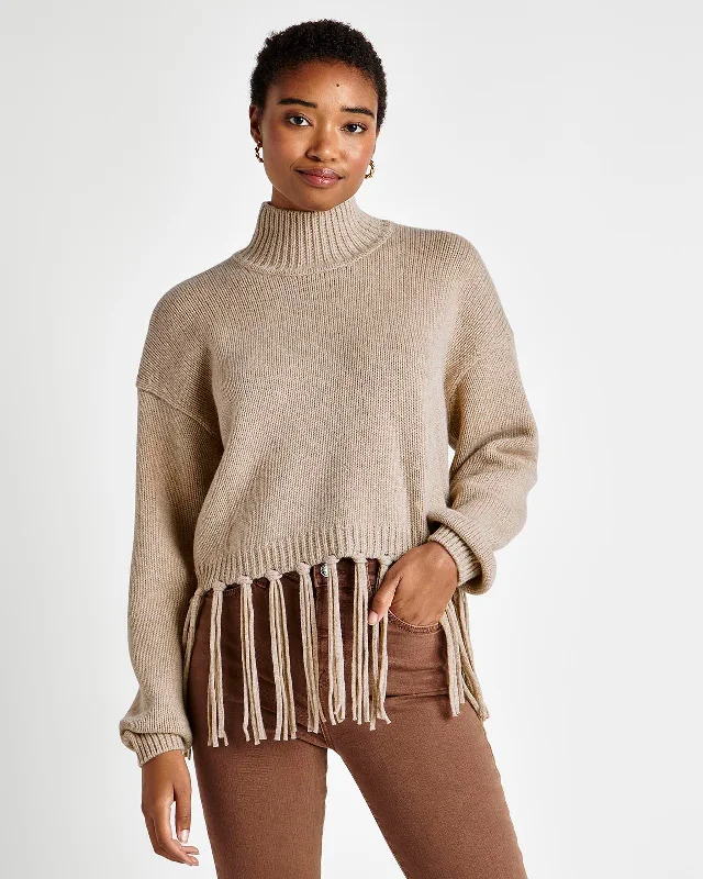 Mohair Sweaters for Soft Texture -Riley Fringe Sweater