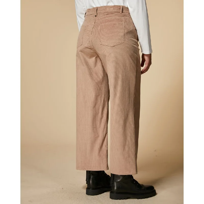 Soft wool tight trousers for women with cozy, refined fabric for cold weather -RAMINO