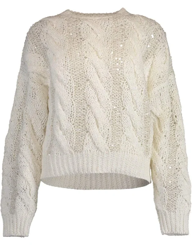 Travel - Friendly Sweaters for Trip -Cable Knit Pull Over Sweater