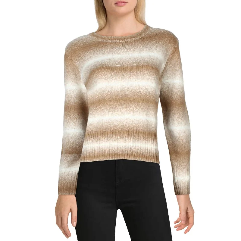 Tasseled Sweaters for Exotic Look -Laundry by Shelli Segal Womens Ombre Stripe Pullover Sweater