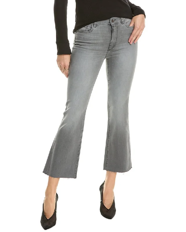 High-waisted tight trousers for women with slimming silhouette and smooth fit -DL1961 Bridget Overcast Bootcut Jean