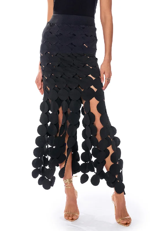 Affordable skirts with trendy slit details -LOOKING FOR ME CIRCLE CUTOUT SKIRT